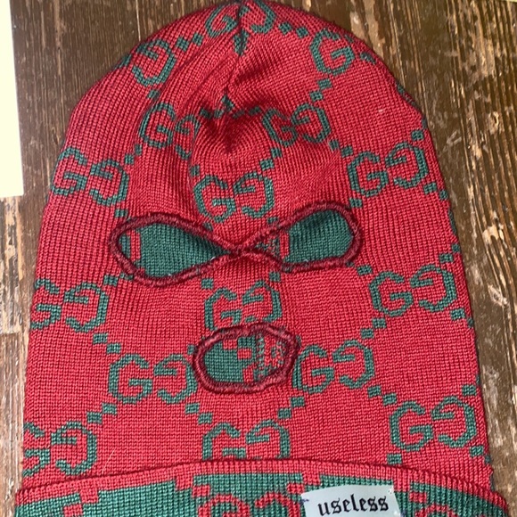 Reversible authentic Gucci ski mask- I WAS Just SENT HOme FROM THE HOSPITAL - Picture 2 of 4
